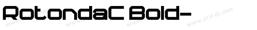 RotondaC Bold字体转换